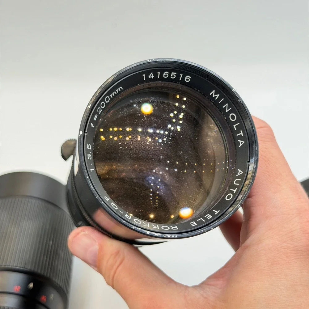 Vintage Telephoto Lens Lot Super Carenar 70-230mm Bushnell 90-230mm As-Is Repair